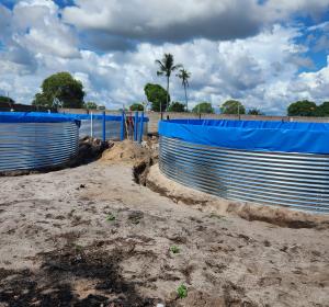 Galvanized fish ponds with full RAS SYSTEM (10M)
